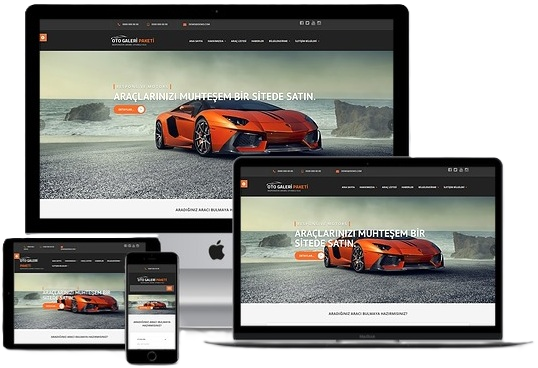 Oto Galeri Web Paketi Black v3.0